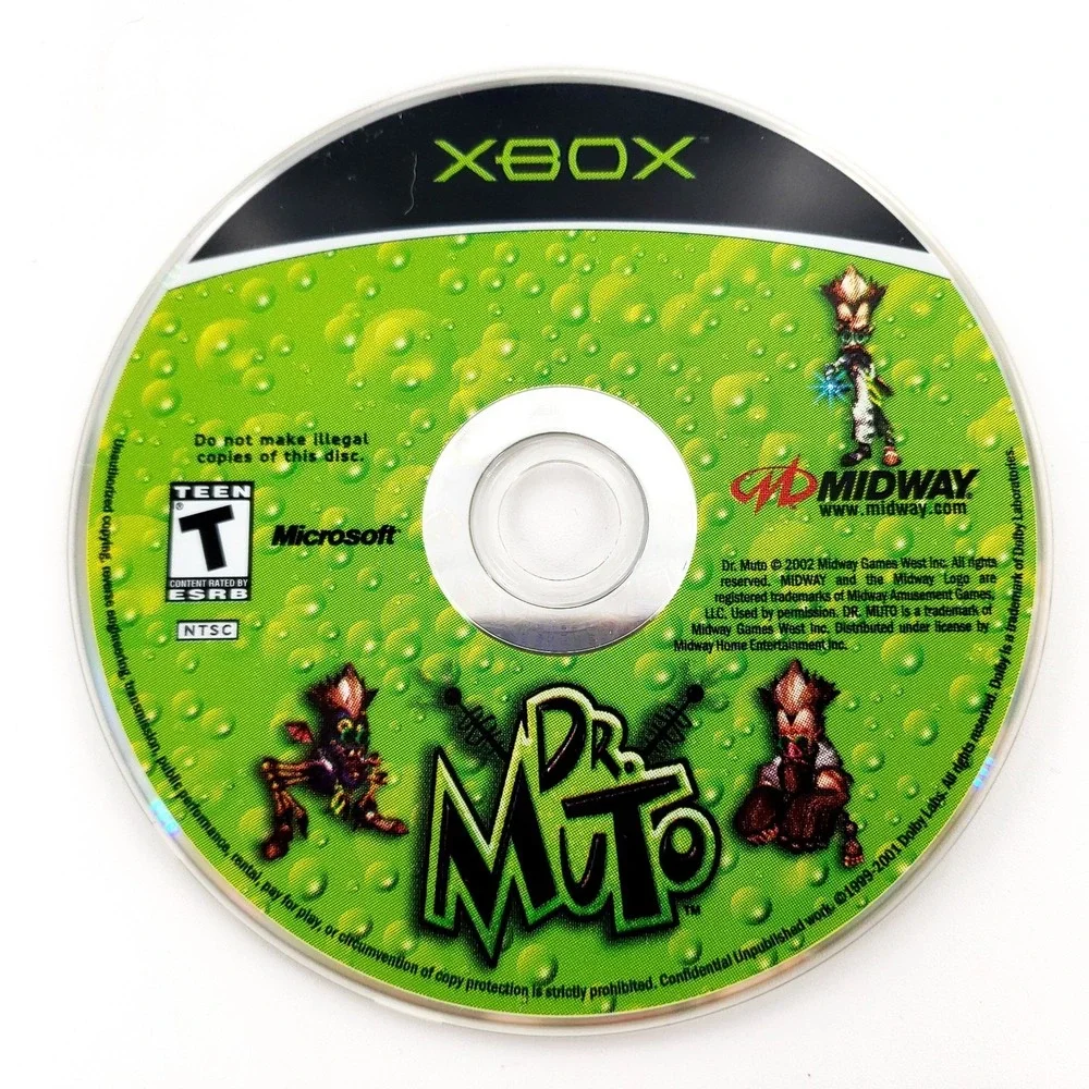 Dr. Muto (Microsoft Xbox, 2002) Complete w/ Reg Card Tested & Works
